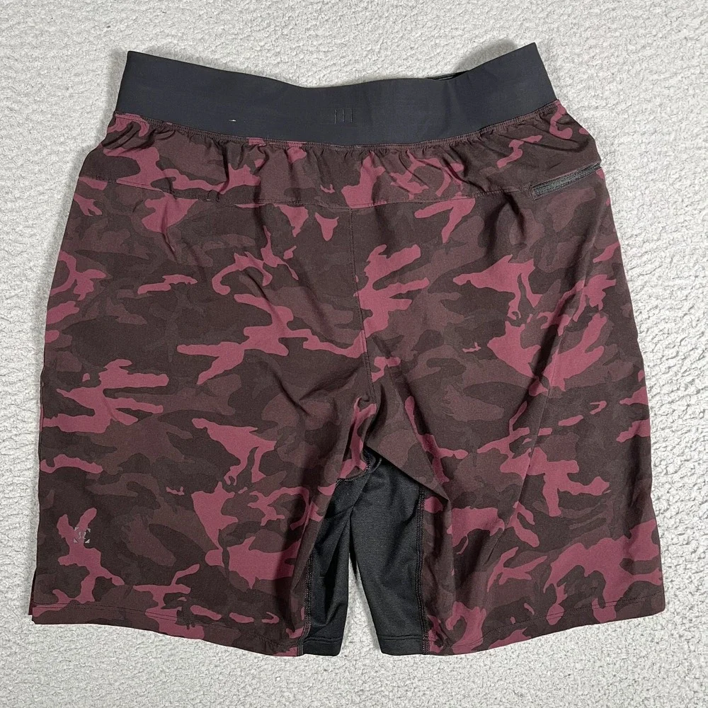 Lululemon Shorts Mens Medium Red Camo T.H.E. Linerless‎ 8